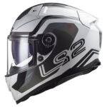 Kaciga LS2 Full Face FF811 VECTOR II METRIC belo titanium sa naočarima 3XL - Slika 2