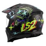 Kaciga LS2 Jet OF606 DRIFTER RAYZ crno plava M - Slika 3