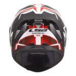 Kaciga LS2 Full Face FF820 RAPID III XTREM belo crno crvena 3XL - Slika 4