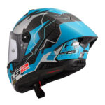 Kaciga LS2 Full Face FF805 THUNDER CARBON GP AERO REPLICA HUERTAS plavo bela M - Slika 3