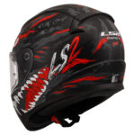 Kaciga LS2 Full Face FF353 RAPID II KAIJU crno belo crvena XS - Slika 3