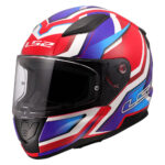 Kaciga LS2 Full Face FF353 RAPID II FLITZ belo plavo crvena 3XL