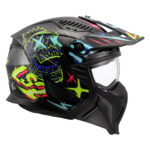 Kaciga LS2 Jet OF606 DRIFTER RAYZ crno plava M - Slika 6