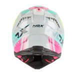 Kaciga NOX Cross N634 STORM nardo sivo roza L - Slika 3