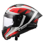 Kaciga LS2 Full Face FF805 THUNDER CARBON GP AERO RAUTE belo crvena M - Slika 2