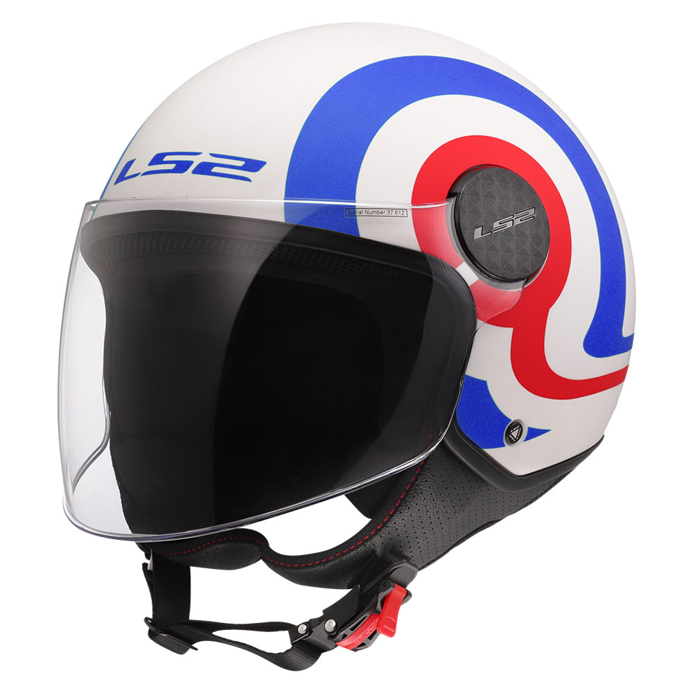 Kaciga LS2 Jet OF558 SPHERE LUX II URBY belo plavo crvena S