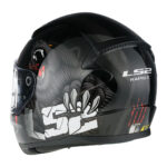 Kaciga LS2 Full Face FF353 RAPID II CLAW crno crvena 3XL - Slika 3