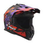 Kaciga LS2 Cross MX708 FAST II GROTESK ljubičasto narandžasta XXL - Slika 7