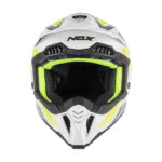 Kaciga NOX Cross N634 STORM žuto plavo bela - Slika 3