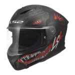 Kaciga LS2 Full Face FF820 RAPID III KAIJU II crno crvena 3XL