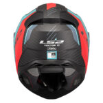 Kaciga LS2 Full Face FF811 VECTOR II CARBON GRID plavo crvena sa naočarima XXL - Slika 4