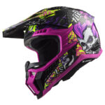 Kaciga LS2 Cross MX703 C X-FORCE CARBON FIRESKULL crno ljubičasta M - Slika 5