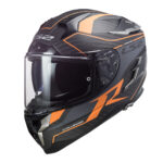 Kaciga LS2 Full Face FF327 CHALLENGER CARBON narandžasta sa naočarima XL
