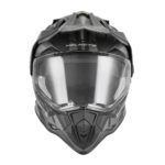 Kaciga NOX Enduro sa vizirom N312 TRACK mat crno srebrna L - Slika 2