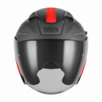 Kaciga NOX Jet N130 EKTO crveno mat crna XL - Slika 2