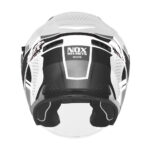 Kaciga NOX Jet N130 EKTO crno bela XL - Slika 3