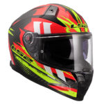 Kaciga LS2 Full Face FF811 VECTOR II CARBON TANTIC crveno žuta XXL - Slika 7