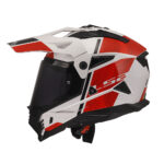 Kaciga LS2 Enduro MX702 PIONEER II HILL belo crvena XL - Slika 2