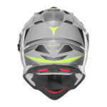 Kaciga NOX Enduro sa vizirom N312 TRACK žuto nardo siva - Slika 3