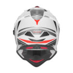 Kaciga NOX Enduro sa vizirom N312 TRACK crveno bela M - Slika 3