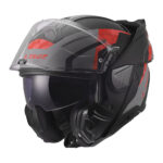 Kaciga LS2 Flip Up FF910 ADVANT II GLIDE crno sivo crvena 3XL - Slika 2