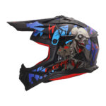 Kaciga LS2 Cross MX708 FAST II ZOMBIE II crno crveno plava - Slika 2