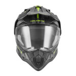 Kaciga NOX Enduro sa vizirom N312 TRACK žuto mat crna M - Slika 2