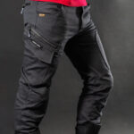 Pantalone LS2 STRAIGHT muške crno sive 4XL - Slika 5