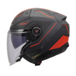 Kaciga LS2 Jet OF603 INFINITY II VEYRON crno sivom crvena sa naočarima XXL - Slika 2