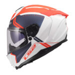 Kaciga LS2 Full Face FF817 CHALLENGER II TITAN belo plavo crvena - Slika 2