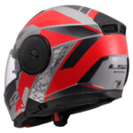 Kaciga LS2 Flip Up FF902 SCOPE II OXYD sivo crvena 3XL - Slika 3