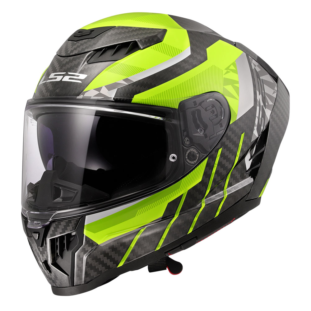 Kaciga LS2 Full Face FF807 DRAGON CARBON TRAX žuta XXL