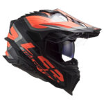 Kaciga LS2 Enduro MX701 EXPLORER ALTER mat crno narandžasta XL - Slika 5