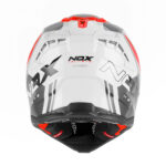 Kaciga NOX Cross N634 STORM crveno bela XL - Slika 2