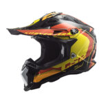 Kaciga LS2 Cross MX700 SUBVERTER ARCHED crno žuto narandžasta XL