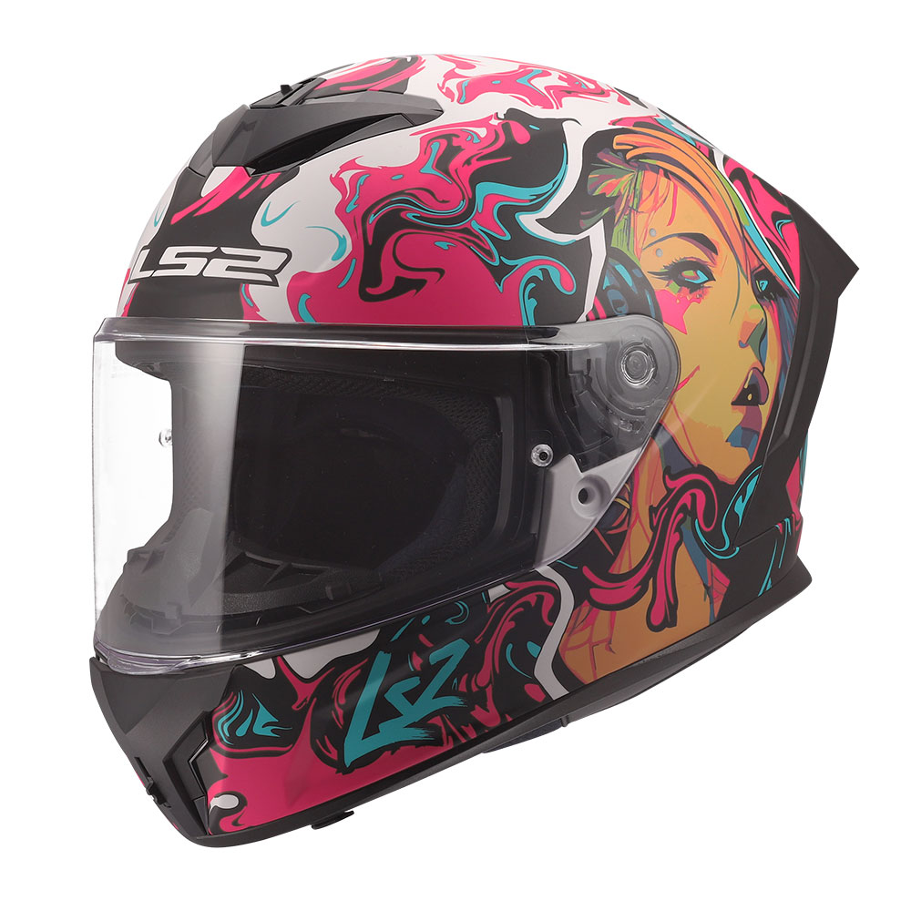 Kaciga LS2 Full Face FF820 RAPID III CYBERG ljubičasta XS