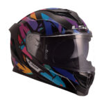 Kaciga LS2 Full Face FF818 STORM III KAOS crno ljubičasto plava XL - Slika 6
