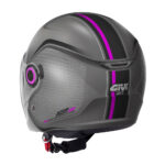 Kaciga jet GIVI 12.5F TOUCH titanium roza M - Slika 3