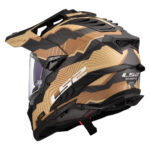 Kaciga LS2 Enduro MX701 EXPLORER CARBON TRICK braon zlatna XL - Slika 3