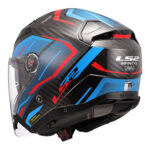 Kaciga LS2 Jet OF603 INFINITY II CARBON URUS plavo crvena XL - Slika 3