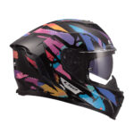 Kaciga LS2 Full Face FF818 STORM III KAOS crno ljubičasto plava L - Slika 5