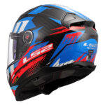 Kaciga LS2 Full Face FF811 VECTOR II CARBON TANTIC crveno plava - Slika 3