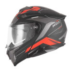 Kaciga NOX Flip Up N967 CONQUER sa naočarima mat crno crvena 2XL - Slika 2