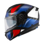 Kaciga Kappa Flip Up KV50F GALAXY plavo belo crno crvena - Slika 3