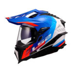 Kaciga LS2 Enduro MX701 EXPLORER HEXA belo plavo crvena XXL - Slika 2