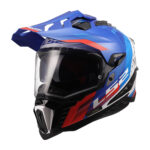 Kaciga LS2 Enduro MX701 EXPLORER HEXA belo plavo crvena L