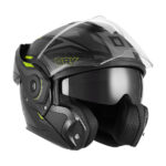 Kaciga NOX PREMIUM SPINNER ARK Flip Up sa naočarima žuto mat crna 2XL