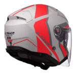 Kaciga LS2 Jet OF603 INFINITY II FOCUS mat sivo crvena - Slika 5