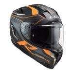 Kaciga LS2 Full Face FF327 CHALLENGER CARBON narandžasta sa naočarima XL - Slika 3