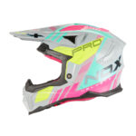 Kaciga NOX Cross N634 STORM nardo sivo roza M